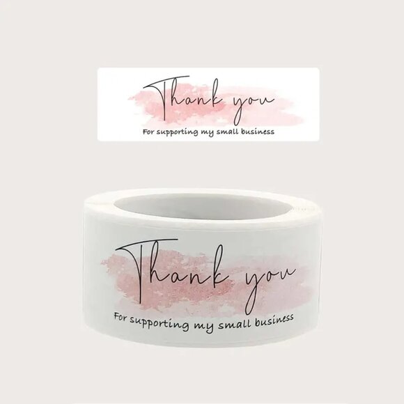 Thank You For Supporting My Small Business Stickers  Set of 120.  Sealed and NWT - Picture 2 of 5